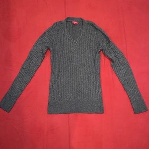 Grey Ribbed Merona Sweater